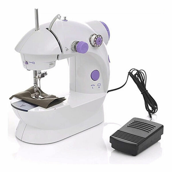 Mini máquina de coser portátil con pedal Fainsa