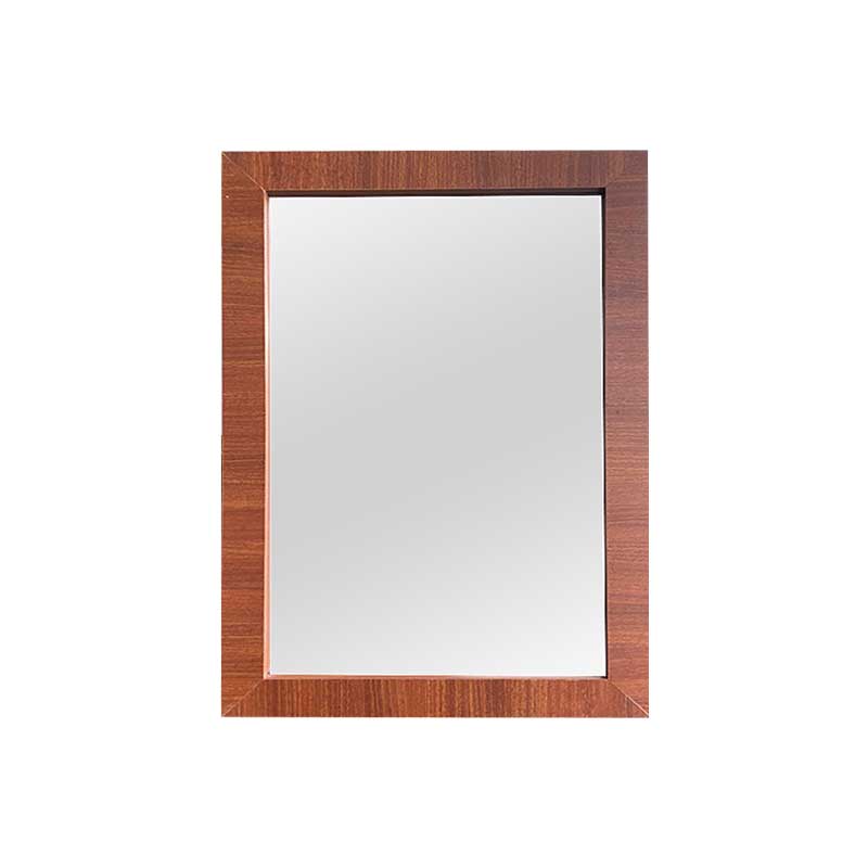 Espejo rectangular 73cm x 50cm marco sapelli de pared