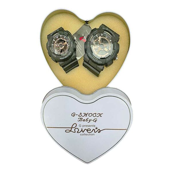 Reloj Casio con tapa en forma de corazón para parejas