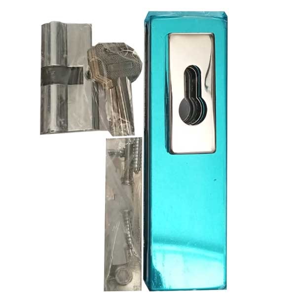 Cerradura de Puerta con Pestillo para Vidrio Templado - Fainsa